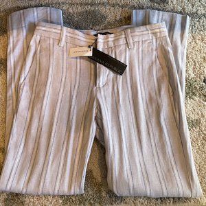 Light Blue Striped Linen Banana Republic Avery Pants
